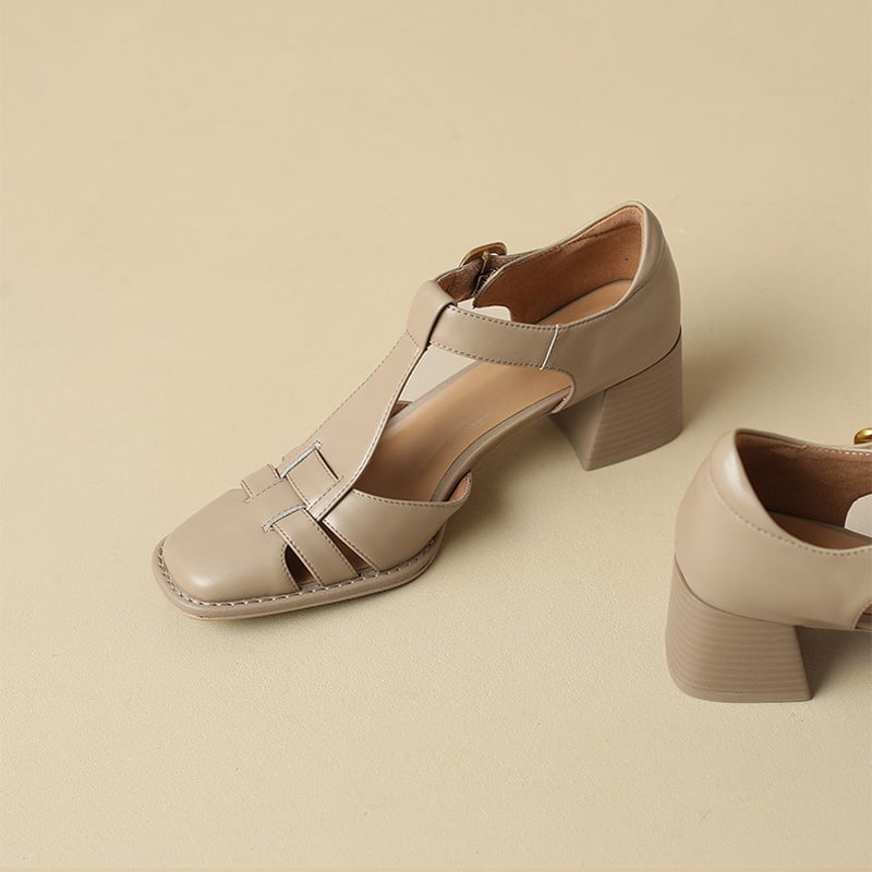 Michela - Square Toe Sandals