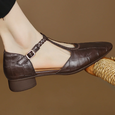 Sarah - Leather Mary Janes