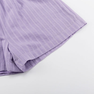 Yselia - Breezy Button-Up and Shorts Set
