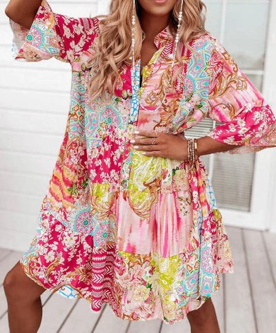 Karylle - Bohemian Patchwork Dress