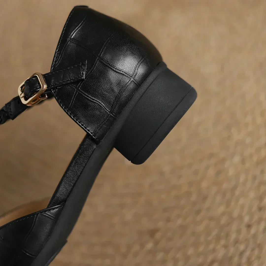 Sarah - Leather Mary Janes