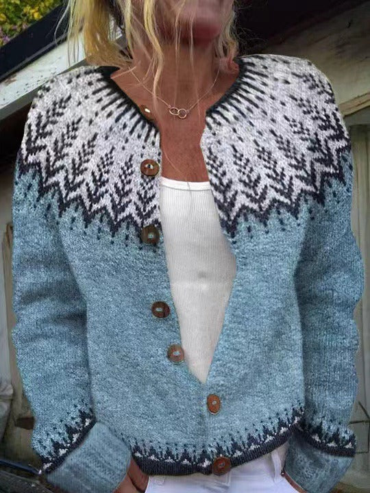 Clara - Retro Knit Cardigan