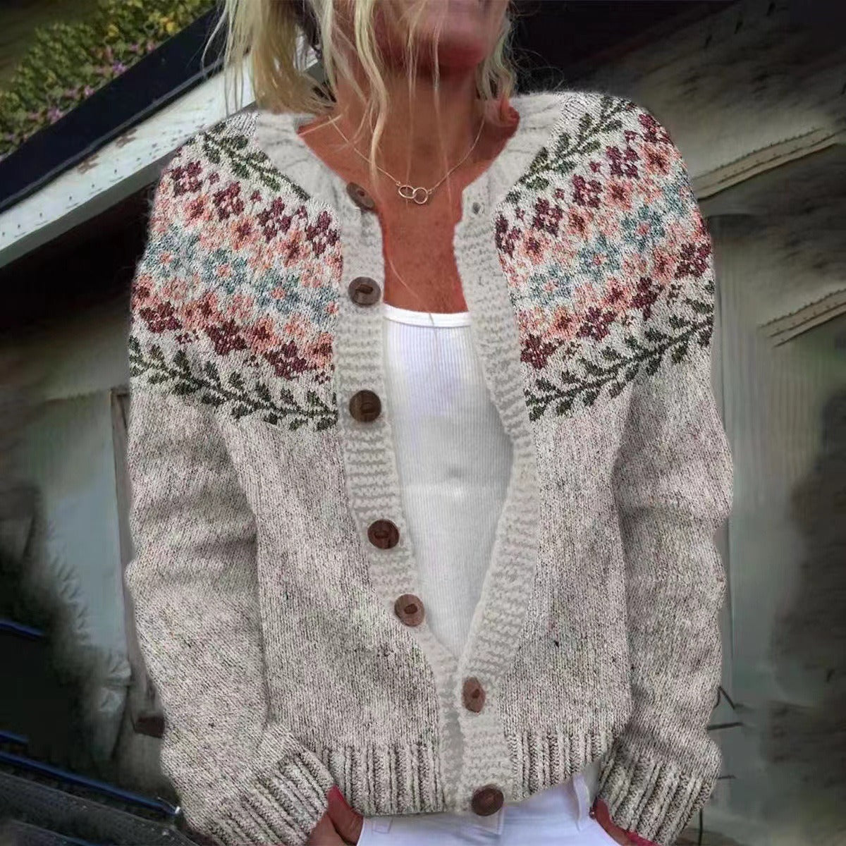 Madelyne - Cozy Vintage-Inspired Cardigan