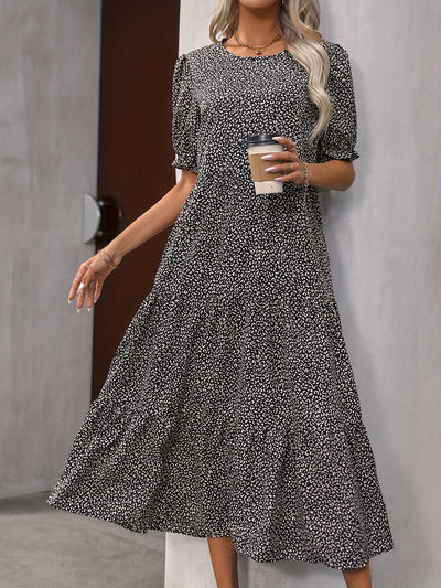 Raiza - Tiered Puff Sleeve Dress