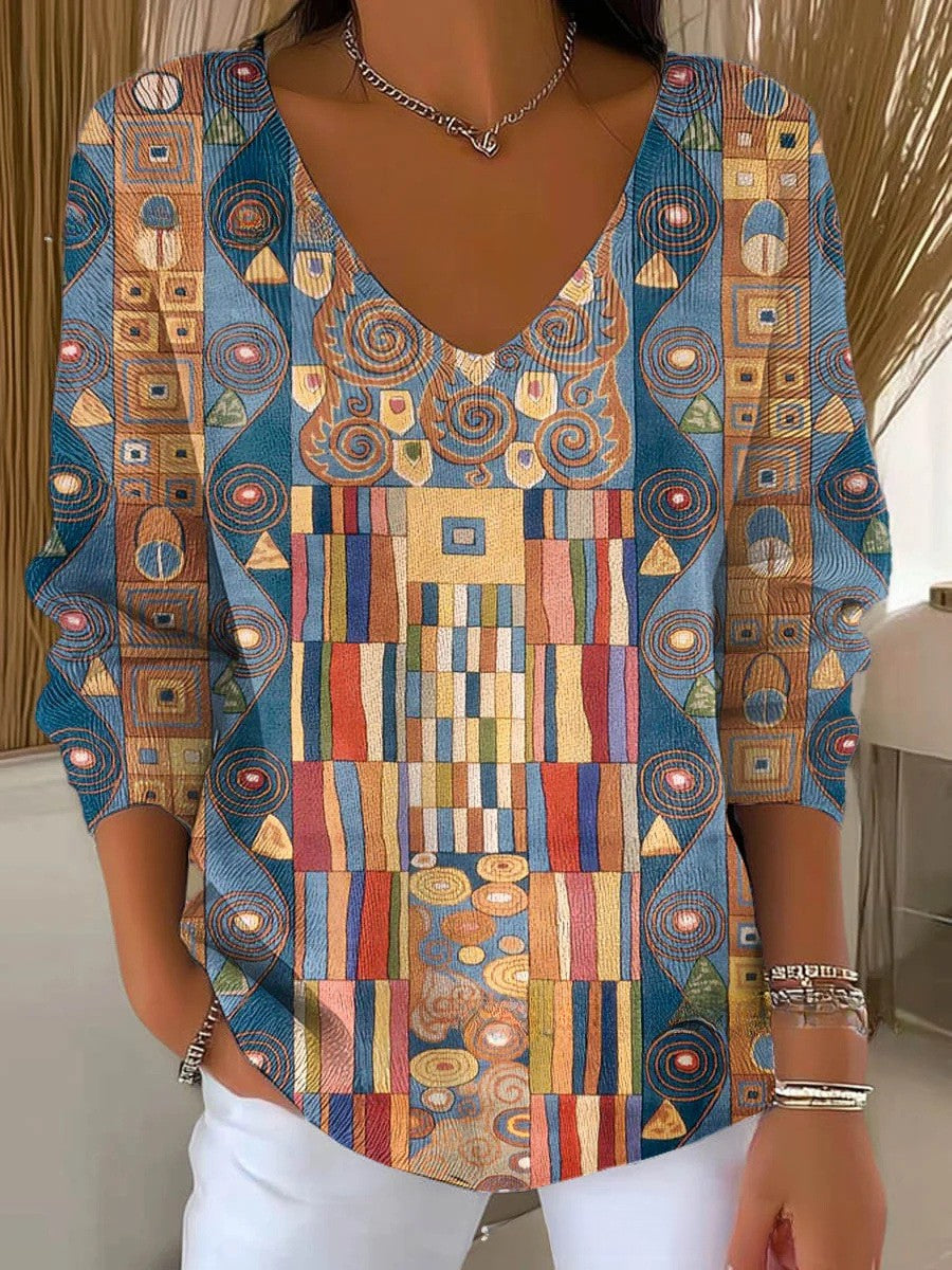 Julie's – Knit Sweater with V-Neck