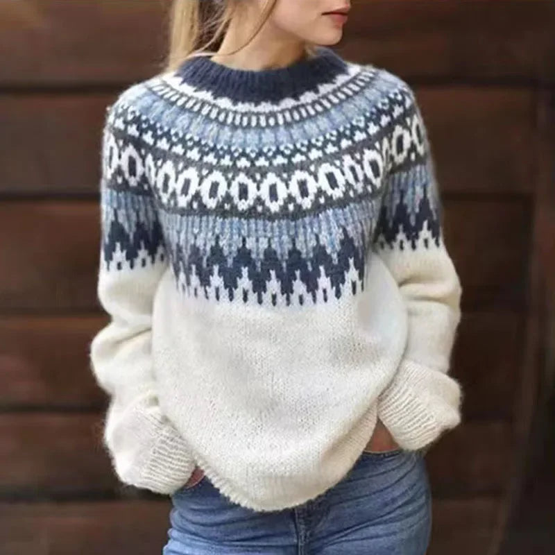 Maecey - Vintage-Inspired Comfortable Pullover