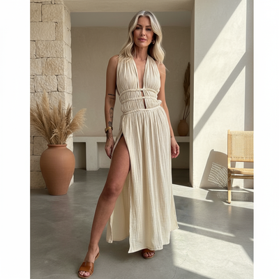 Zolla - Textured Slit Dress