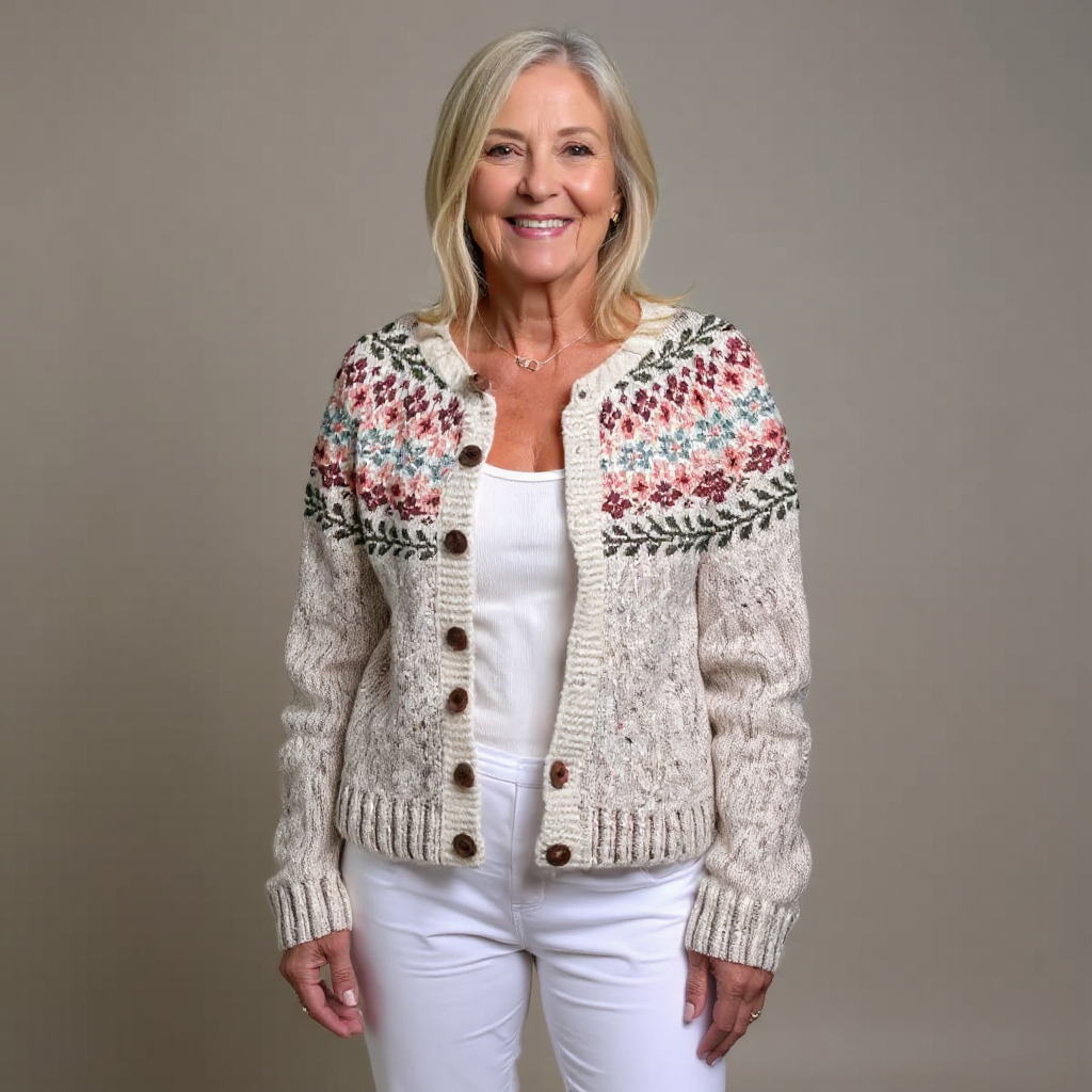 Madelyne - Cozy Vintage-Inspired Cardigan