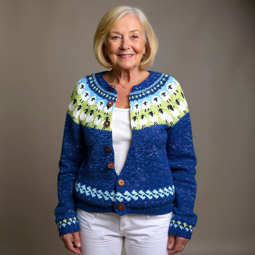 Sophie - Cozy Retro Cardigan