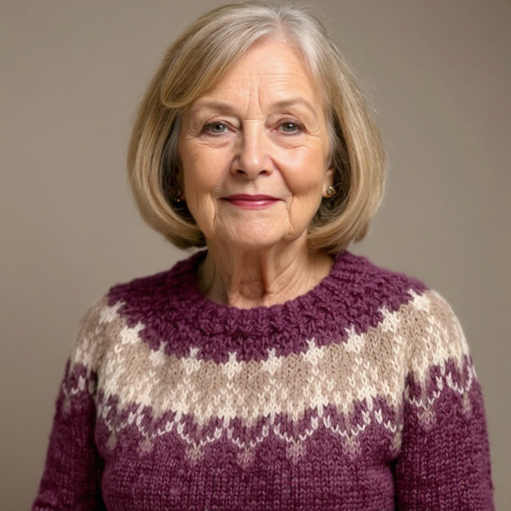 Samantha - Classic Wool Knit Sweater